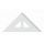 Trojuholník KOH-I-NOOR transparentný s ryskou, 16 cm