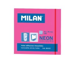 Blok lep MILAN NEON 76 x 76 mm ružový