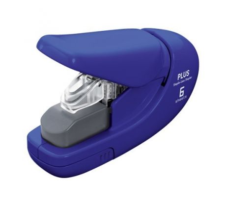 Zošívačka PLUS Paper Clinch mini SL-106AB (na 6 listov), modrá