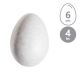 Vajíčka polystyrénové 6 cm, sada 4 ks