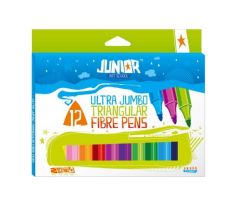 Fixy JUNIOR Ultra Jumbo farebné, sada 12 ks