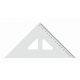 Trojuholník KOH-I-NOOR transparentný s ryskou, 16 cm