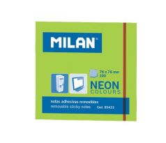 Blok lep MILAN NEON 76 x 76 mm zelený