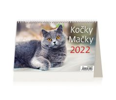 Kalendár stolový 2022 Kočky/Mačky