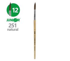 Štetec guľatý JUNIOR č. 12" 251 Natural