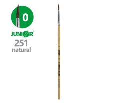 Štetec guľatý JUNIOR č. 0" 251 Natural