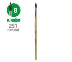 Štetec guľatý JUNIOR č. 8" 251 Natural