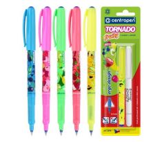 Pero guľôčkové CENTROPEN 2675/2 Tornado Fruity + zmizík, blister