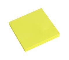 Blok lepiaci NEON 76 x 76 mm - žltý