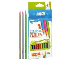 Pastelky JUNIOR Ultra trojhranné 12 ks