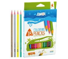 Pastelky JUNIOR Ultra trojhranné 18 ks