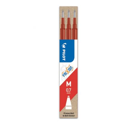 Náplň gumovacia PILOT Frixion 0,5 mm/3 ks - červená