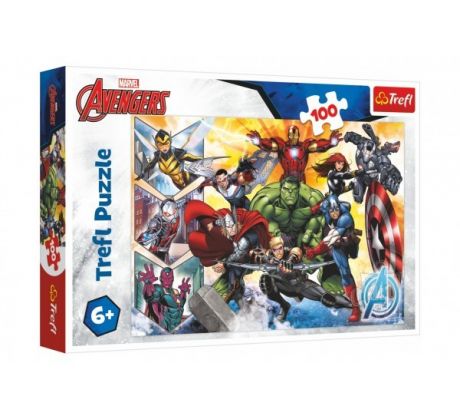 Puzzle Sila Avengers / Disney Marvel The Avengers 100 dielikov