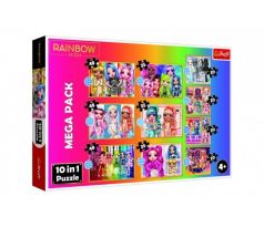 Puzzle 10v1 Kolekcia módnych bábik/Rainbow high